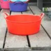 1.3Gal/5L Tubtrug Flexible Extra-Small Shallow Bucket - Red -Garden Plant Store 13gal 5l tubtrug flexible extra small shallow buck 4