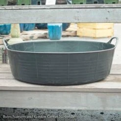 9.2Gal/35L Tubtrug Flexible Large Shallow Bucket - Black