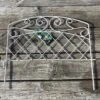 Border Fence French Country Scroll Dist White 16x18 Panacea -Garden Plant Store border fence french country scroll dist white 16x1 1