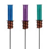 Rain Gauge/Garden Stake ColoredTube W/Spiral Base Glass/Metal 28"H (#7C) -Garden Plant Store rain gauge garden stake colored tube w spiral base