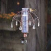 Rain Gauge Stake Solar Umbrella W/Bird Metal/Glass 9x36 -Garden Plant Store rain gauge stake solar umbrella w bird metal glass